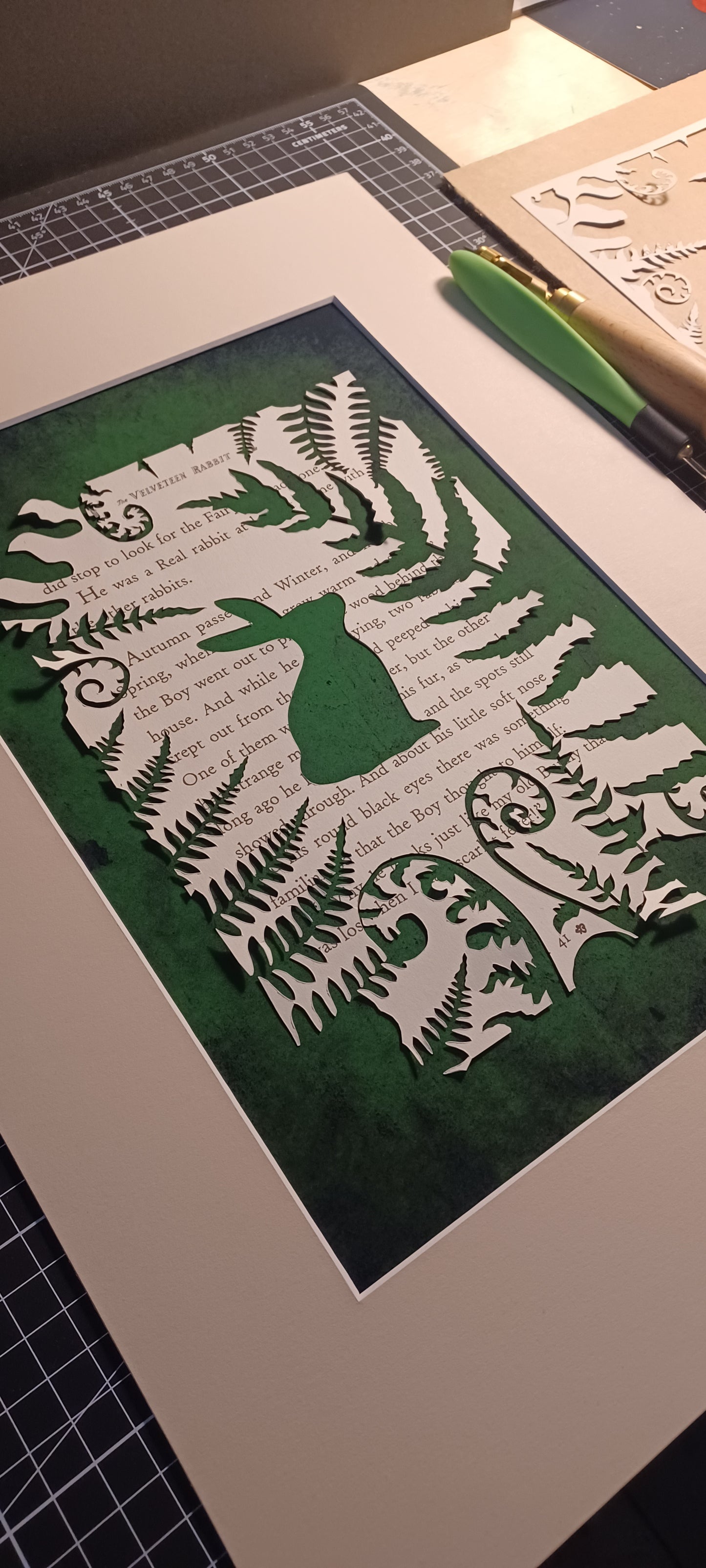 The Velveteen Rabbit Double Papercut Original