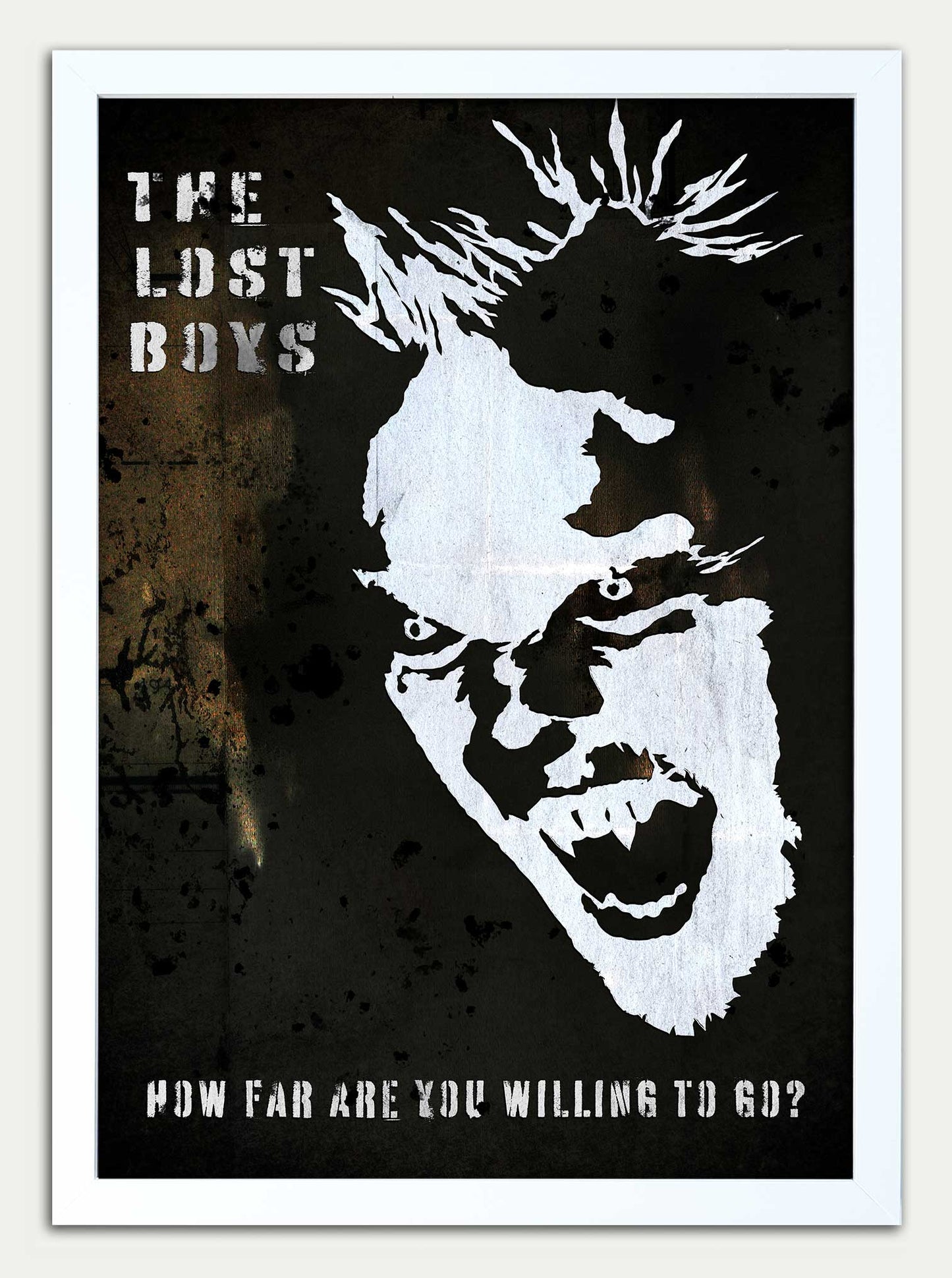 Lost Boys// "How Far Are You Willing To Go?" Black Edition Fine Art Print