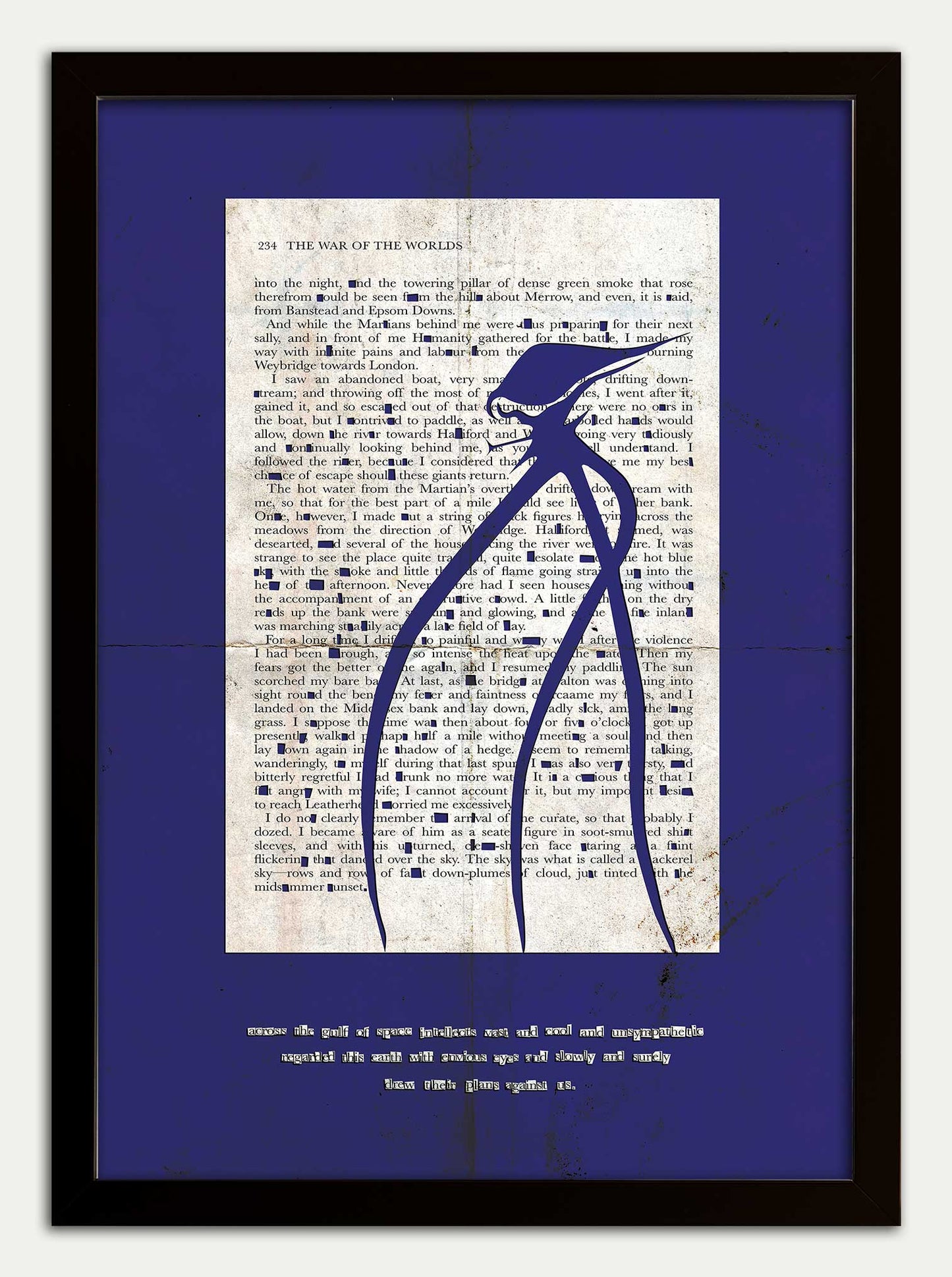 War of the Worlds// "Across The Gulf of Space" Fine Art Print