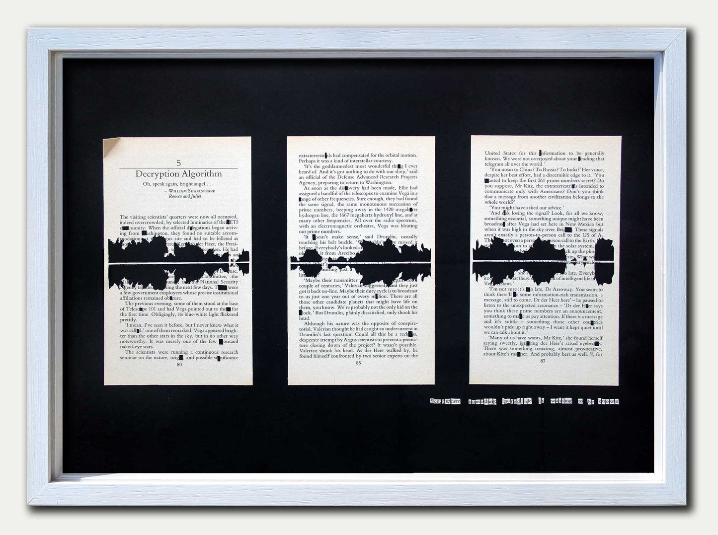 Contact// "1420 Megahertz Hydrogen Line" Original Papercut