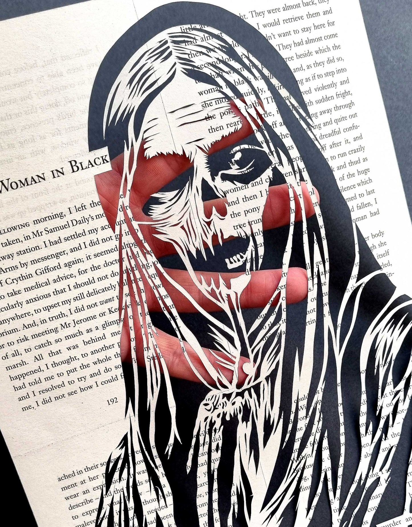 The Woman In Black// "Always Waiting" Original Papercut