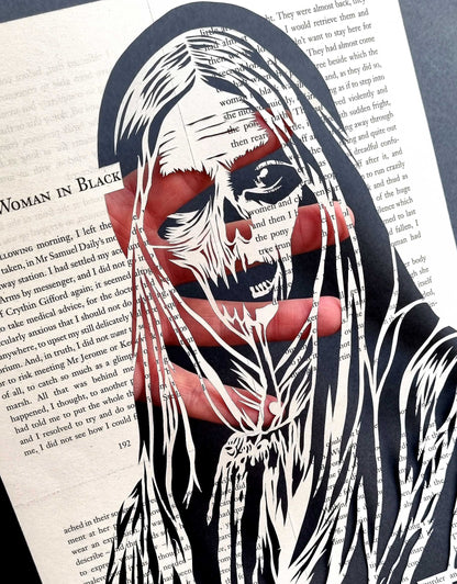 The Woman In Black// "Always Waiting" Original Papercut