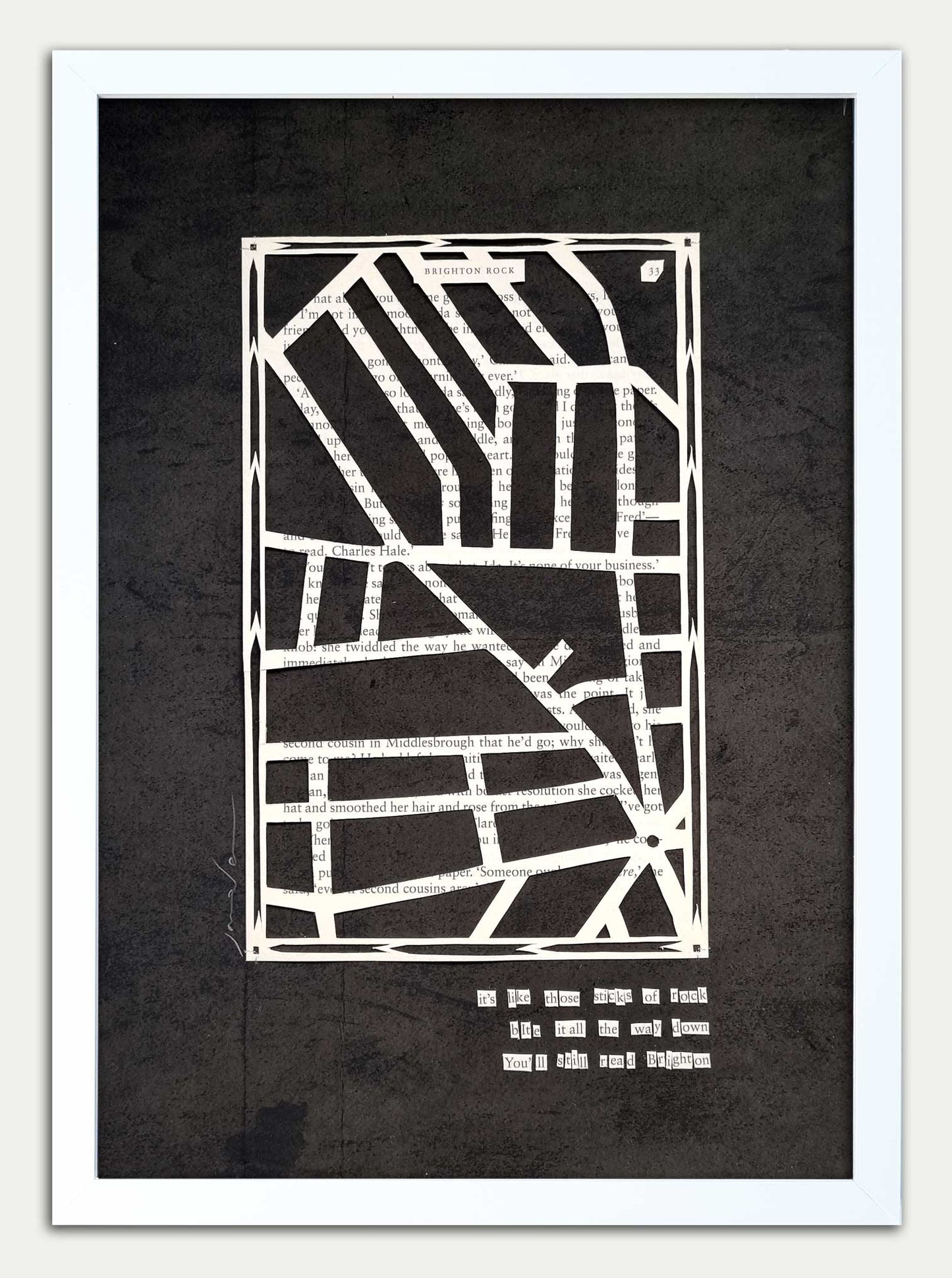 Brighton Rock "Seven Dials" Original Papercut Study