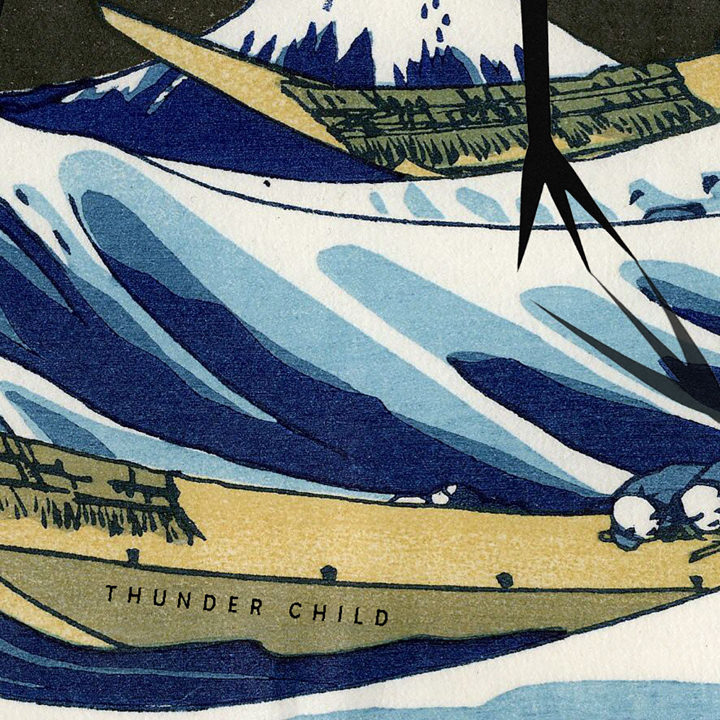 War of the Worlds "The Great Wave & The Monstrous Tripod" Fine Art Print